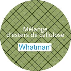 Membranes Whatman® en mélange d'esters de cellulose, vertes quadrillées noir