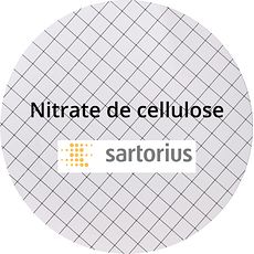 Membranes SARTORIUS® en Nitrate de cellulose, blanches quadrillées noir