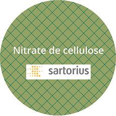 Membranes SARTORIUS® en Nitrate de cellulose, vertes quadrillées vert foncé