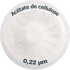 Filtres seringue pour HPLC Acétate de cellulose - 0,22 µm