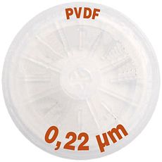 Filtres seringue pour HPLC PVDF Fluorure de polyvinylidène - 0,22 µm