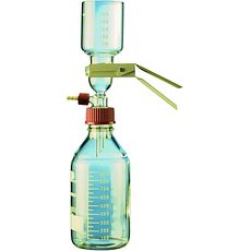Appareil à filtration sous vide en verre par capuchon ISO percé