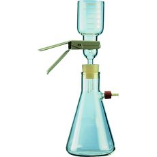 Appareil à filtration sous vide en verre par bouchon percé