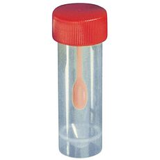 Flacons pour coprologie avec spatule 25 ml en polypropylène