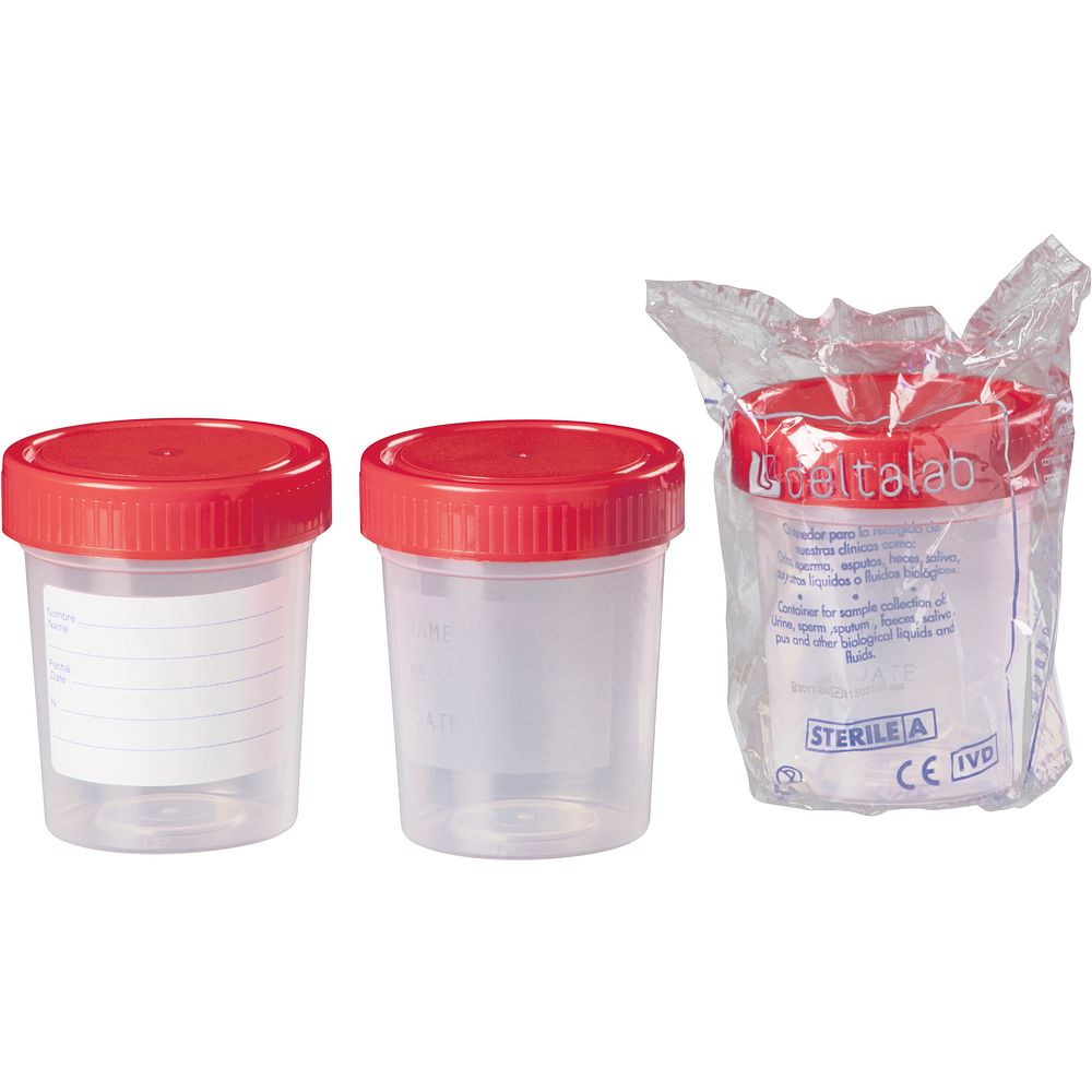 Flacons de prélèvement 30 à 200&nbspml en polypropylène