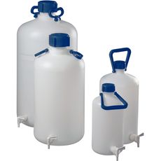 Bidons avec robinets en polyéthylène HDPE