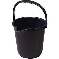 Seaux en polypropylène HDPE noir