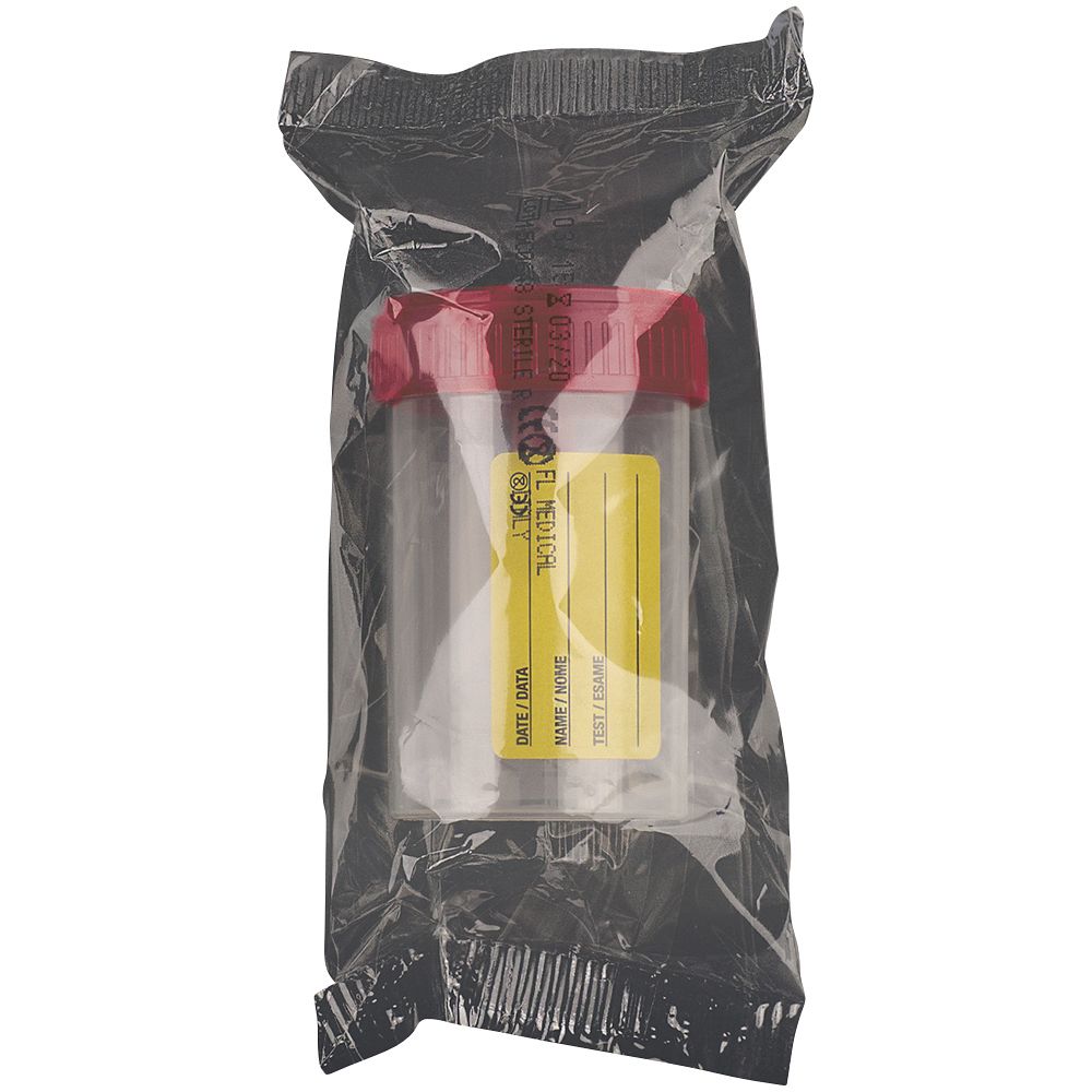 Flacons de prélèvement COPROTAINER® 60&nbspml, avec étiquette