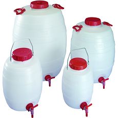 Bidons de stockage avec robinet en polyéthylène HDPE