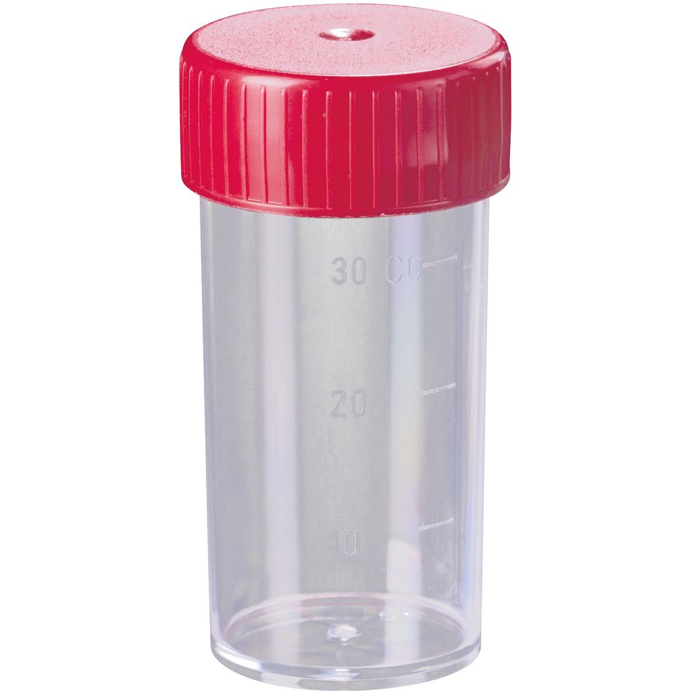 Flacons de prélèvement 30 à 200&nbspml, en polystyrène