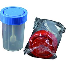 Flacons pour coprologie 60 ml en polypropylène