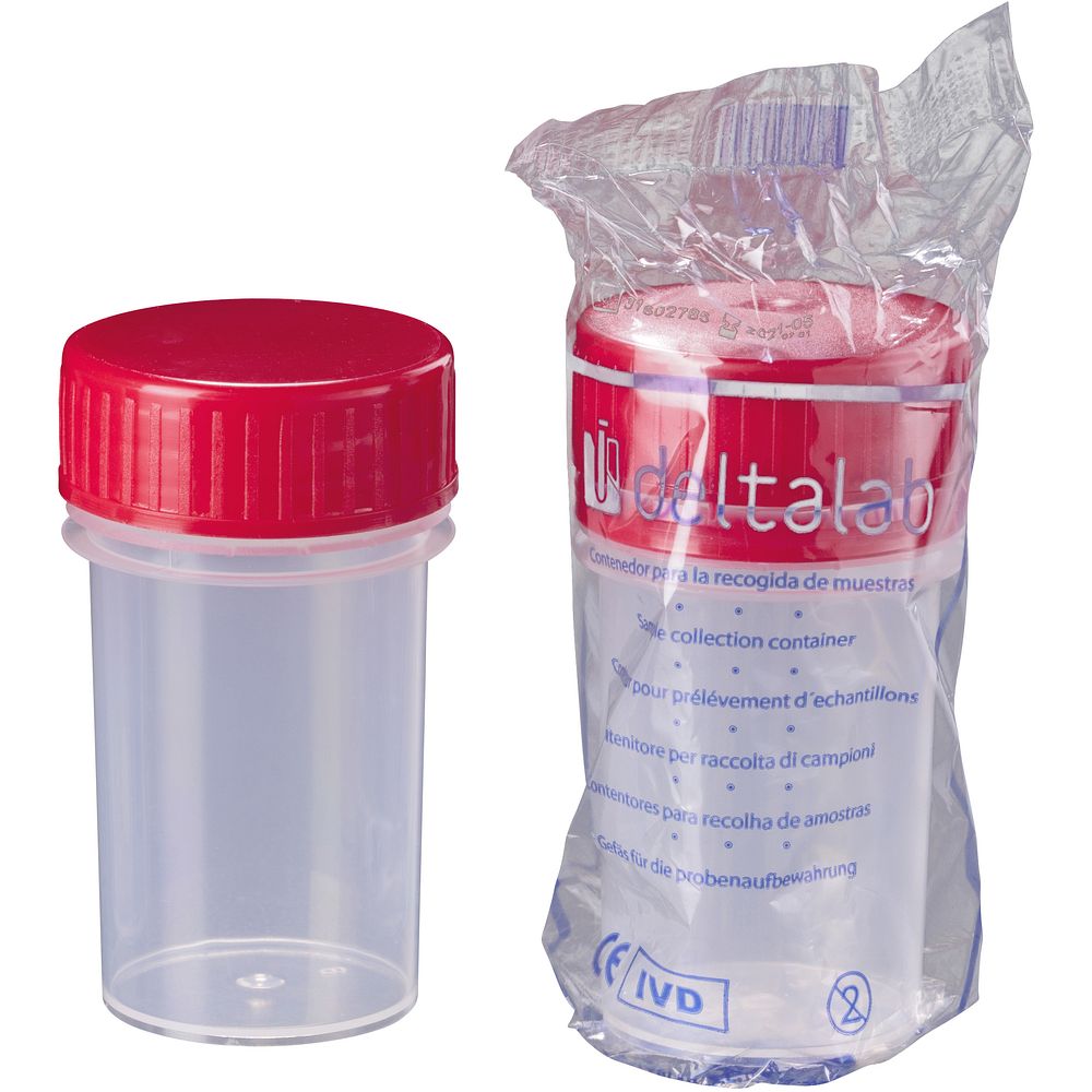 Flacons de prélèvement 30 à 200&nbspml en polypropylène