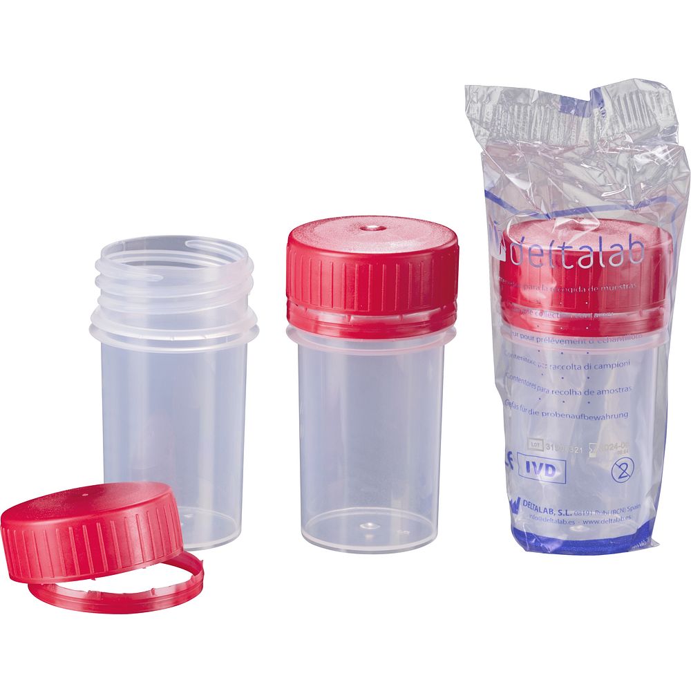 Flacons de prélèvement 30 à 200&nbspml en polypropylène