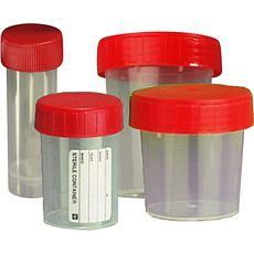 Flacons de prélèvement 30 à 180 ml en polypropylène