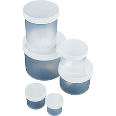 Pots avec capuchon vissant en polypropylène