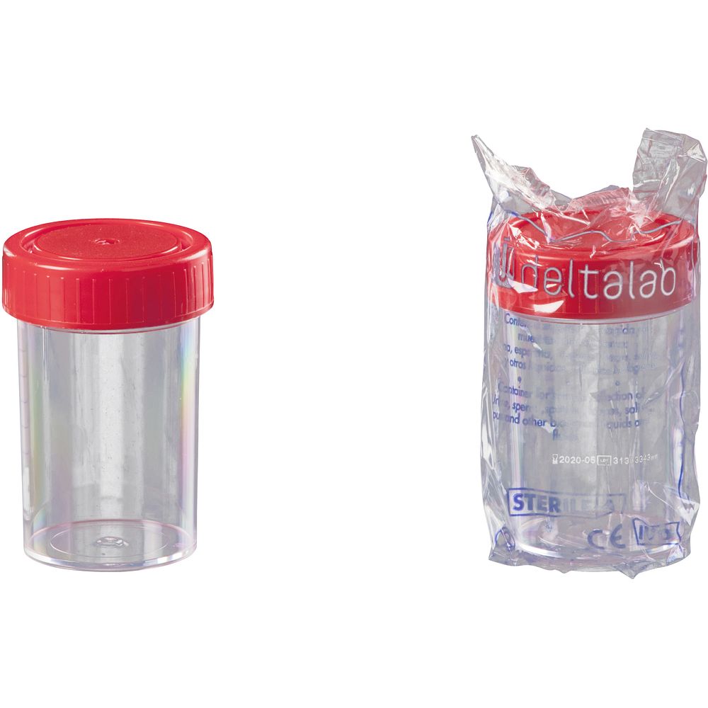 Flacons de prélèvement 30 à 200&nbspml, en polystyrène