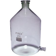 Bonbonnes col rodé sortie latérale rodée , PYREX®