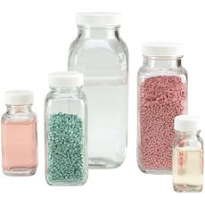 Flacons carrés, col standard WHEATON®