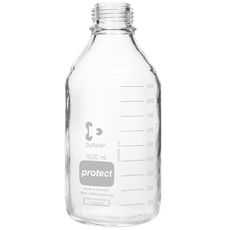 Flacons ISO gradués DURAN® en verre borosilicaté gainé PROTECT