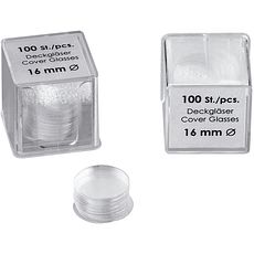 Lamelles couvre-objet rondes en verre borosilicaté SCHOTT D 263® M