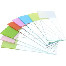 Lames avec zone dépolie colorée