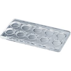 Plaques à 10 cavités en verre 4 mm