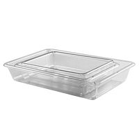 Bacs plats en ABS transparent