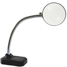 Loupe ronde sur pied bras flexible