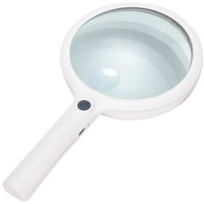 Loupe à main éclairante 24 LEDs blanc froid