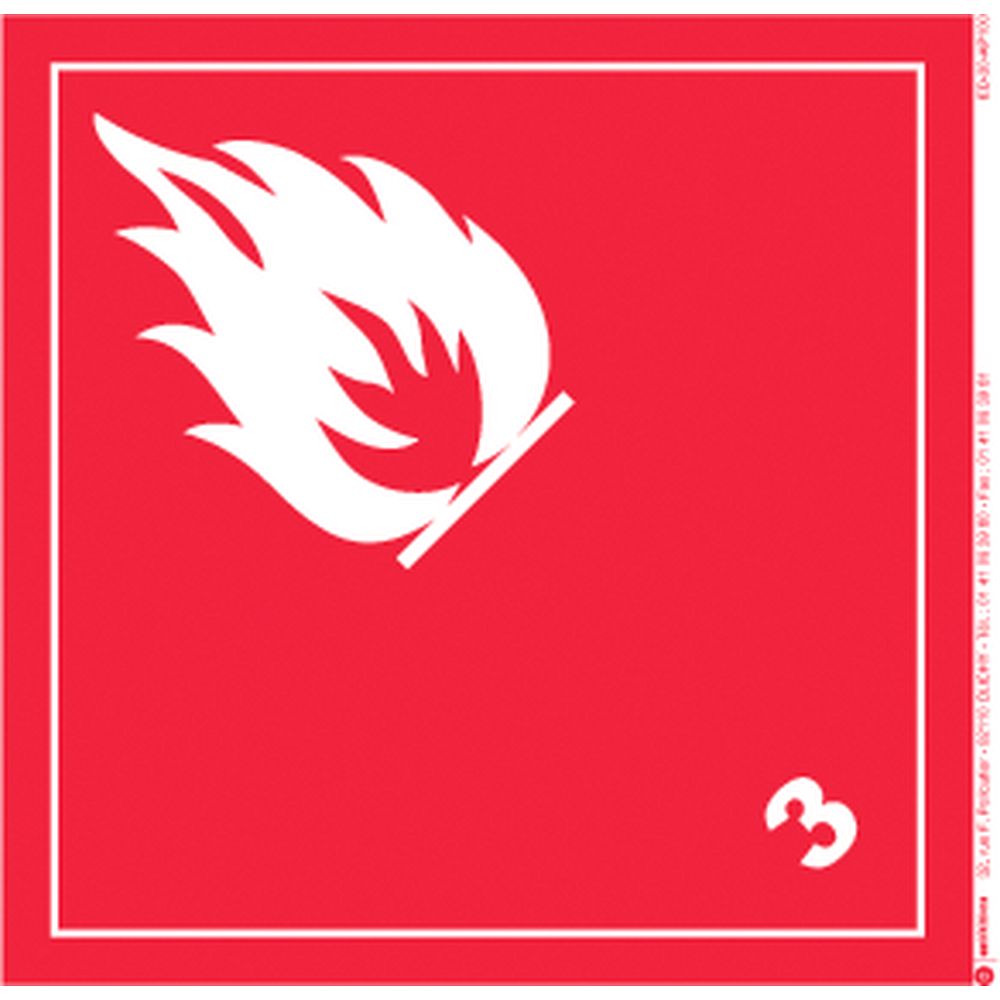 Etiquettes pictogrammes transport - Produits inflammables