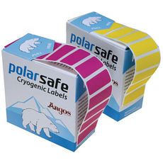 Etiquettes cryogéniques adhésives rectangulaires