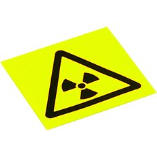 Etiquettes de marquage risque radioactif
