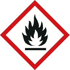 Etiquettes CLP / SGH résistantes - Produits Inflammables