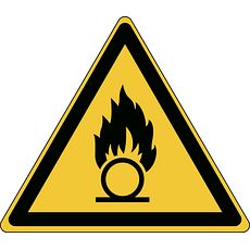 Etiquettes adhésives en polyester laminé - Substances comburantes