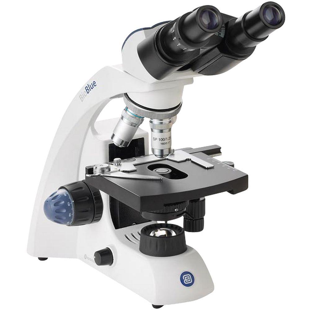 Tête orientable sur 360 degrès sur un microscope binoculaire de laboratoire