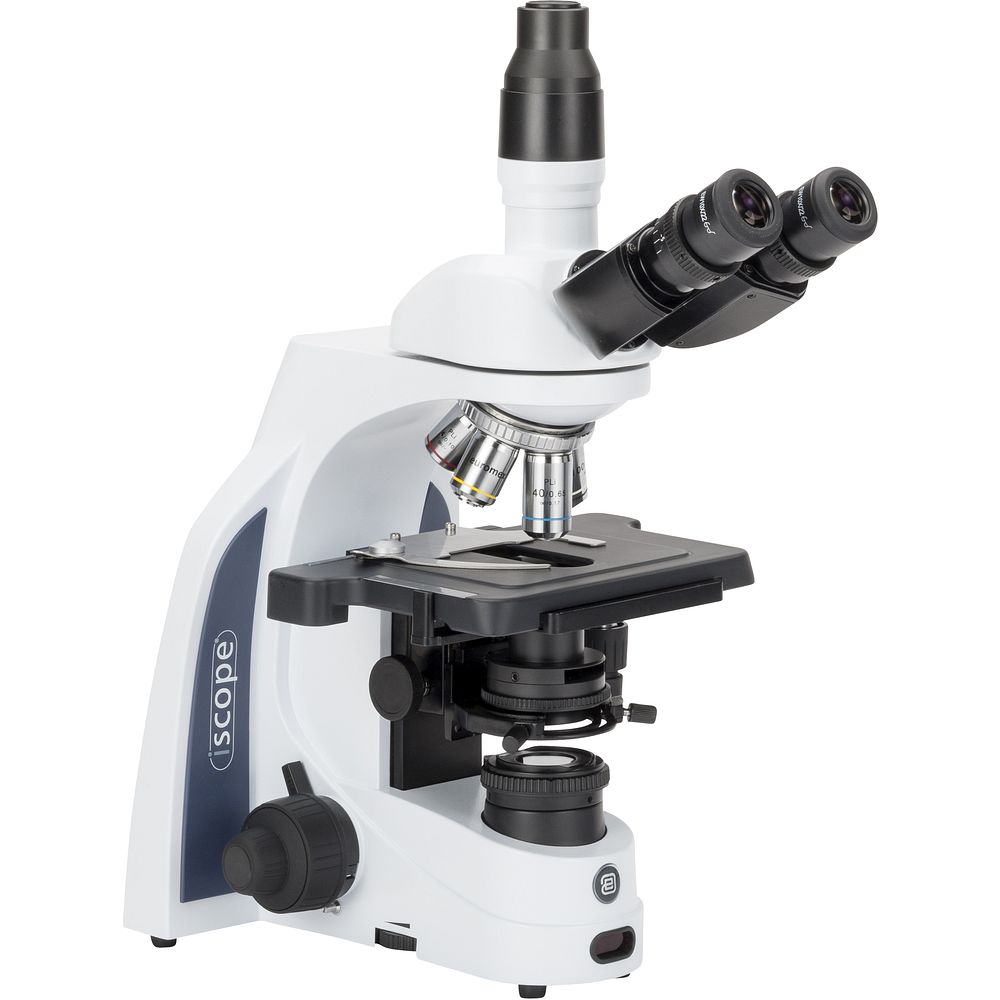 Microscope avec poignée et système de rangement du câble