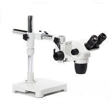 Stéréomicroscopes zoom jusqu'à 180x, statif à bras déporté simple