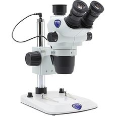 Stéréomicroscopes zoom jusqu'à 225x, statif à colonne éclairage LED