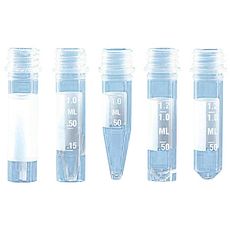 Microtubes BRAND® gradués sans capuchon vissant 0,5, 1,5 et 2,0 ml