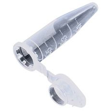 Microtubes à centrifuger individuels avec capuchon clipsable