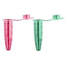 Microtubes PCR 0,5 ml gradués colorés, capuchon plat
