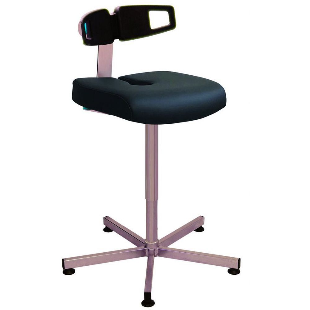 Sièges confort KONCEPT, assise en PVC ESD antistatique, piètement en acier inox 316&nbspL