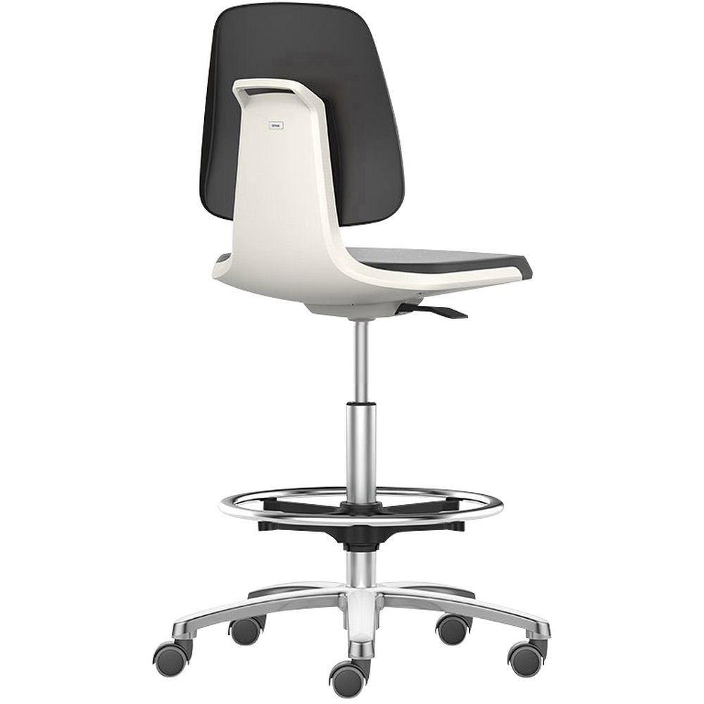 Sièges Labsit en cuir synthétique, sur roulettes, avec repose-pieds