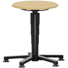 Tabouret Allround 1 sur patins, en hêtre