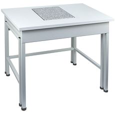Tables anti-vibratoires structure en acier peint et plateau en granit
