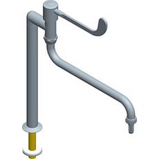 Robinet de laverie, à levier sur table