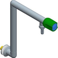 Robinet de laverie, 90° sur dosseret