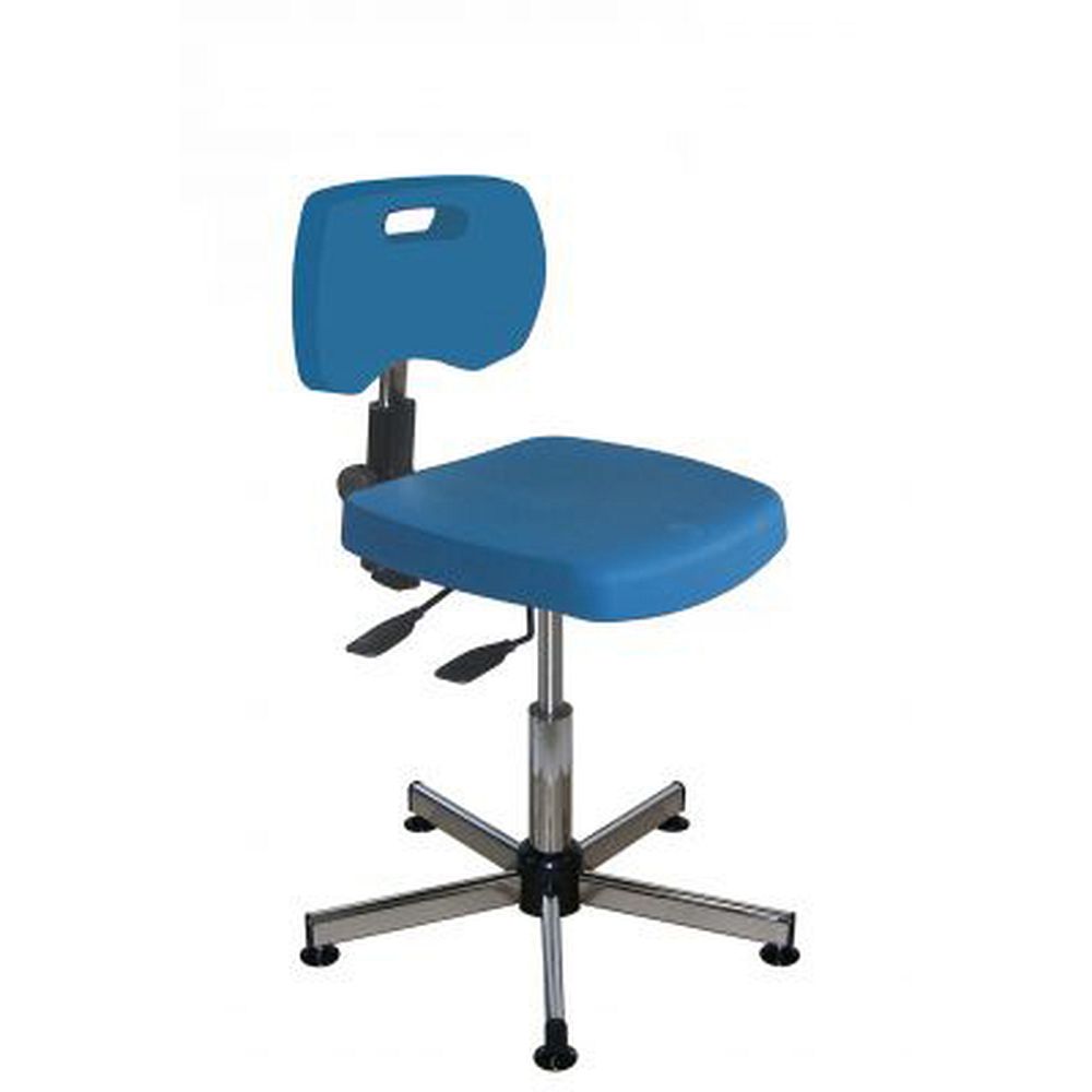 Chaises polyuréthane asynchrones sur patins