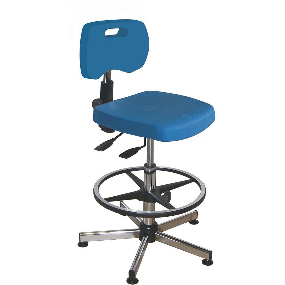 Chaises polyuréthane asynchrones sur patins