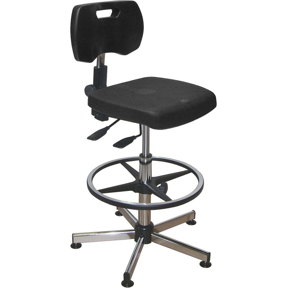 Chaises polyuréthane asynchrones sur patins